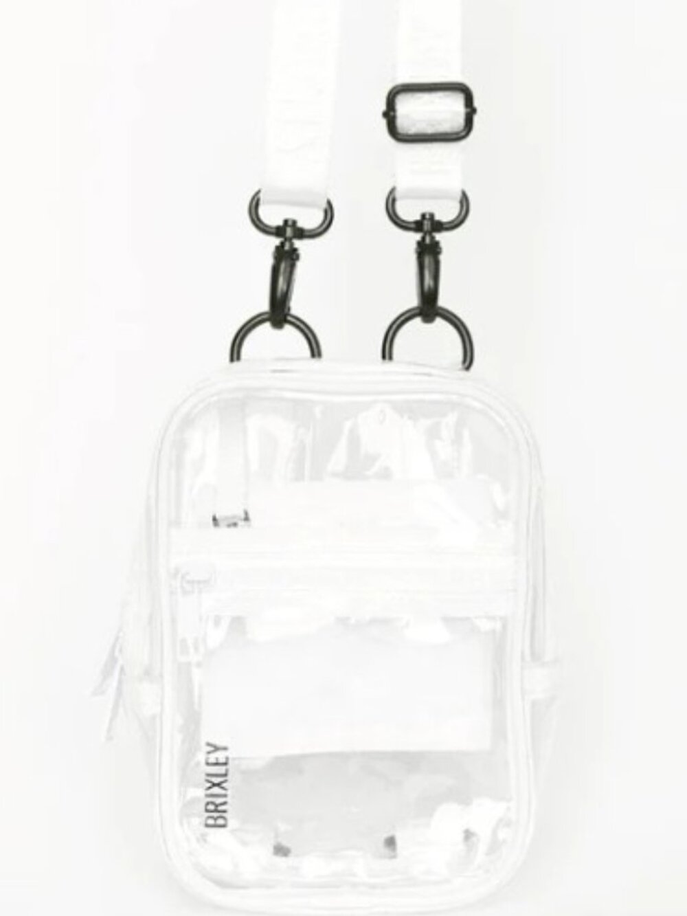 Brixley Clear White Crossbody Bag